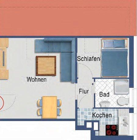 Dachgeschoßwohnung Düsseldorf Stadtbezirk 8 - 2 Zimmer, 28 m&sup2;, 109.000&euro; | Angebot:27198846