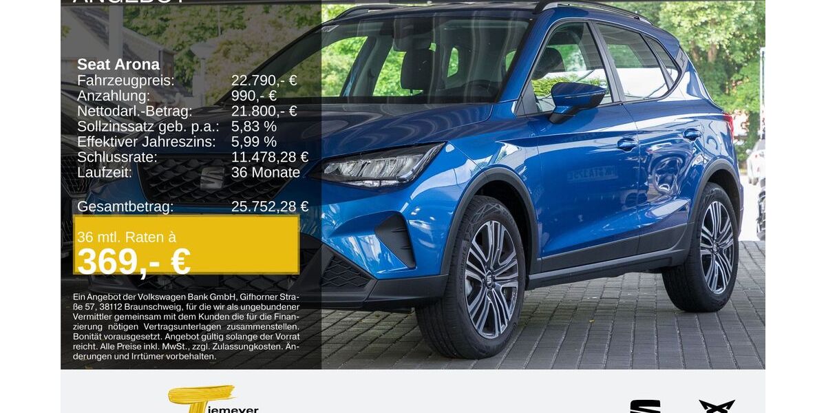 Seat Arona 5.698 km 21.780 &euro; Oberhausen 46145