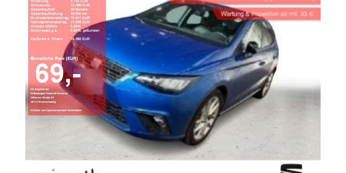 Seat Ibiza 21.811 km 14.860 &euro; Moers-Hülsdonk 47441
