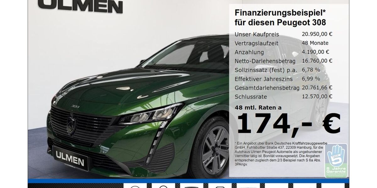 Peugeot 308 22.898 km 20.950 &euro; Düsseldorf 40233