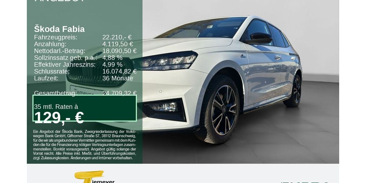 Skoda Fabia 23.014 km 21.960 &euro; Remscheid 42857