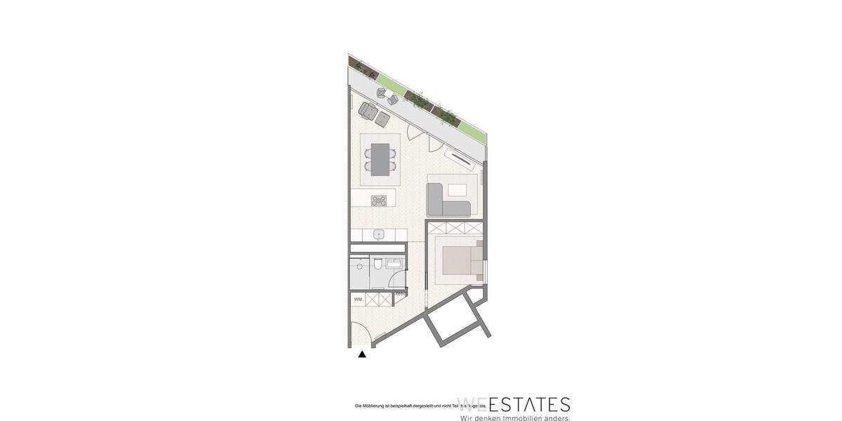 Charmante, sanierte 2-Zimmer-Wohnung inkl. Einbauküche mit Blick über Düsseldorf! 2 zimmer