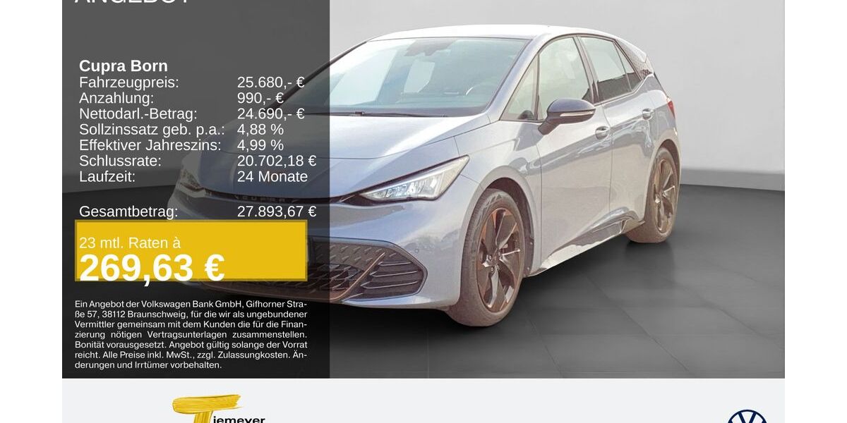 Cupra Born 20.488 km 24.380 &euro; Remscheid 42897