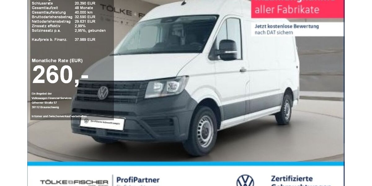 VW Crafter 21.552 km 36.985 &euro; Krefeld 47805
