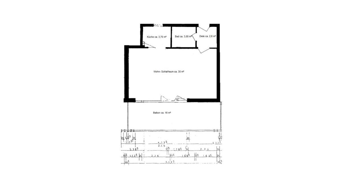 Stilvolles Apartment komplett möbliert mit eigenem Stellplatz vor den Toren Düsseldorfs 1 zimmer