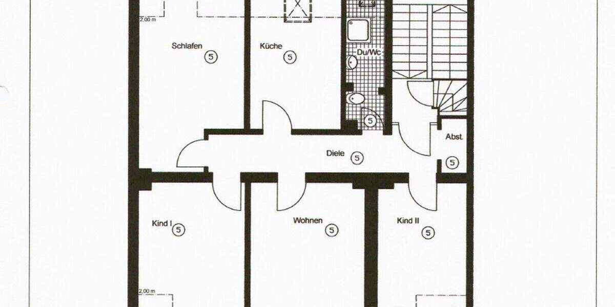 Etagenwohnung Wuppertal Barmen - 4 Zimmer, 100 m&sup2;, 900&euro; | Angebot:25819935
