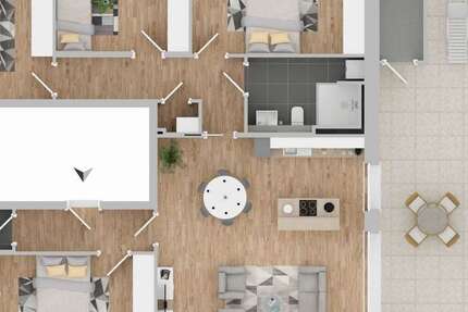 Wohnung Dormagen Sankt Peter - 5 Zimmer, 131 m&sup2;, 1.598&euro; | Angebot:26613249