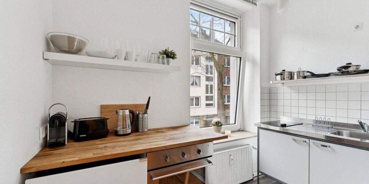 Etagenwohnung Düsseldorf Oberbilk - 2 Zimmer, 38 m&sup2;, 215.000&euro; | Angebot:25687715