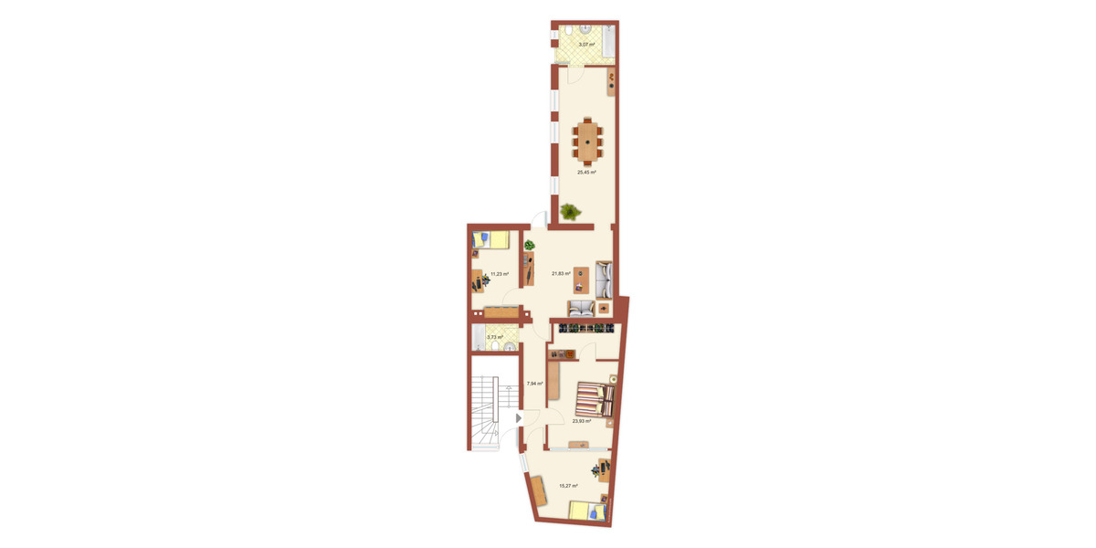 Etagenwohnung Mönchengladbach Rheydt - 4 Zimmer, 112 m&sup2;, 289.000&euro; | Angebot:25774695