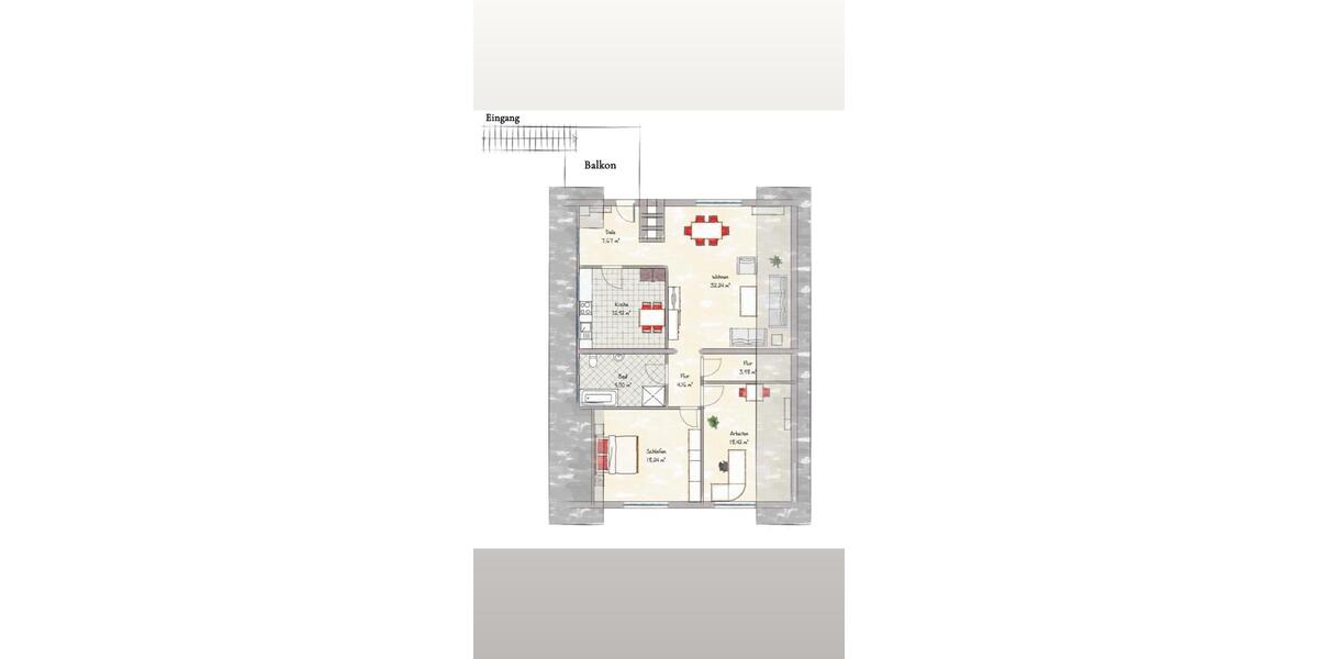 5-Zimmer- Maisonettewohnung mit separatem Eingang, Einbauküche 5 zimmer