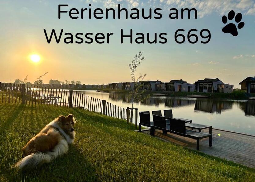 6P Ferienhaus am Wasser Kampen NL Bootssteg Familie Urlaub Hund