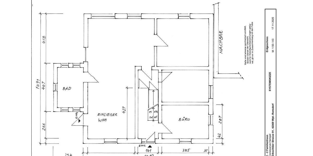 Mehrfamilienhaus, Wohnhaus Wuppertal Gemarkung Ronsdorf - 8 Zimmer, 275 m&sup2;, 450.000&euro; | Angebot:25761667