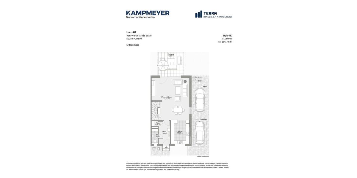 Doppelhaushälfte Pulheim - 5 Zimmer, 197 m&sup2;, 2.550&euro; | Angebot:25219536