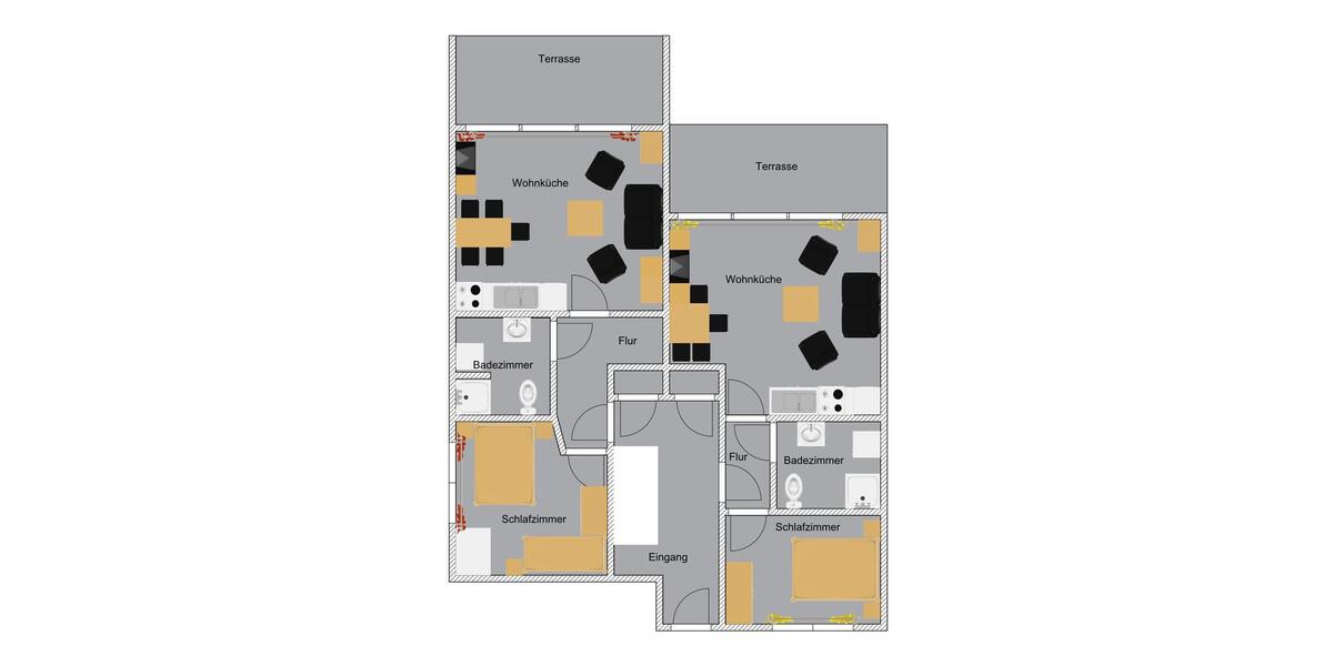 Ferienimmobilie Düsseldorf Stadtbezirk 6 - 535&euro; | Angebot:26130506