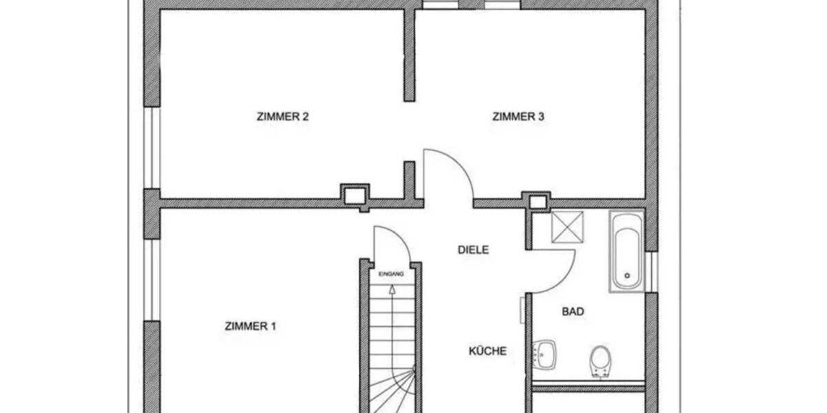 Etagenwohnung Kaarst - 3 Zimmer, 66 m&sup2;, 950&euro; | Angebot:25782640