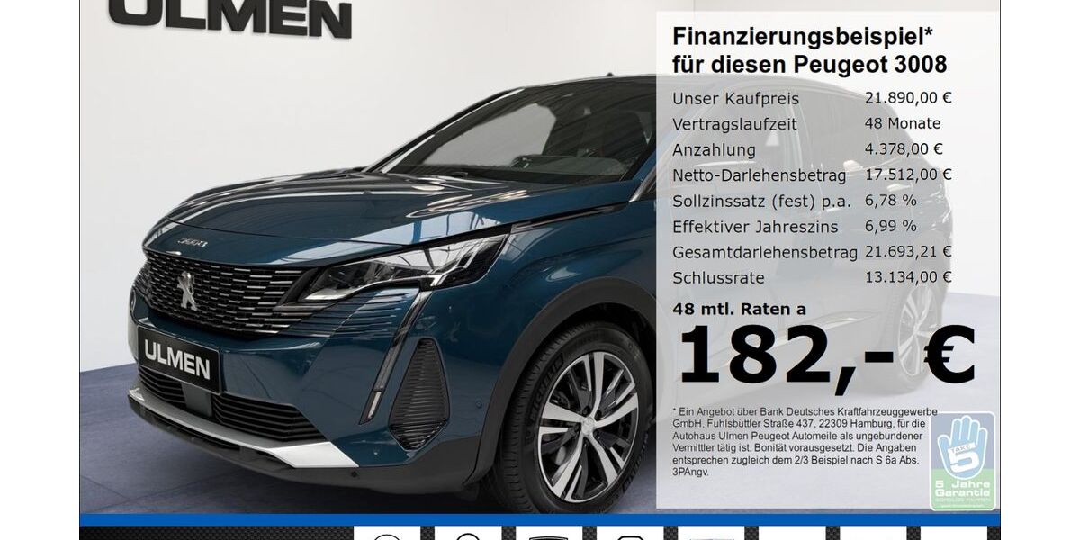 Peugeot 3008 27.133 km 21.890 &euro; Düsseldorf 40233