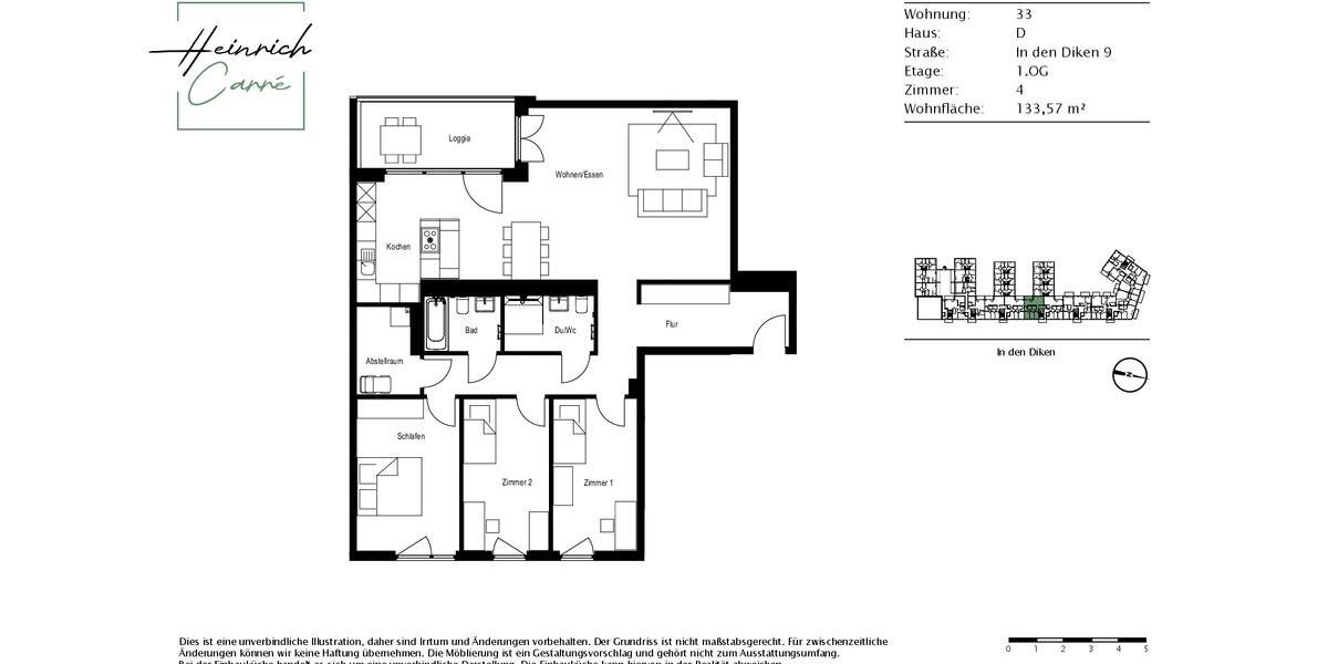 Viel Platz zum Entfalten! 4-Zimmer-Wohnung mit Balkon und EBK 4 zimmer