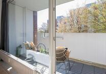 1-Zimmer-Wohnung mit allem, was Sie brauchen, eingerichtet