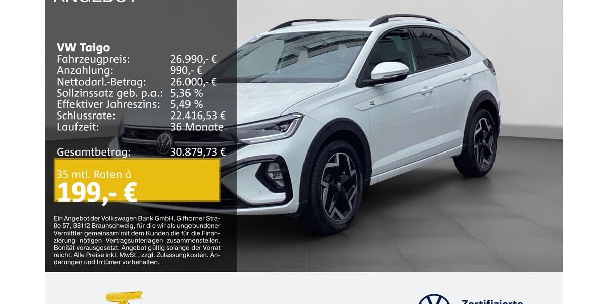 VW Taigo 5.999 km 23.990 &euro; Remscheid 42897