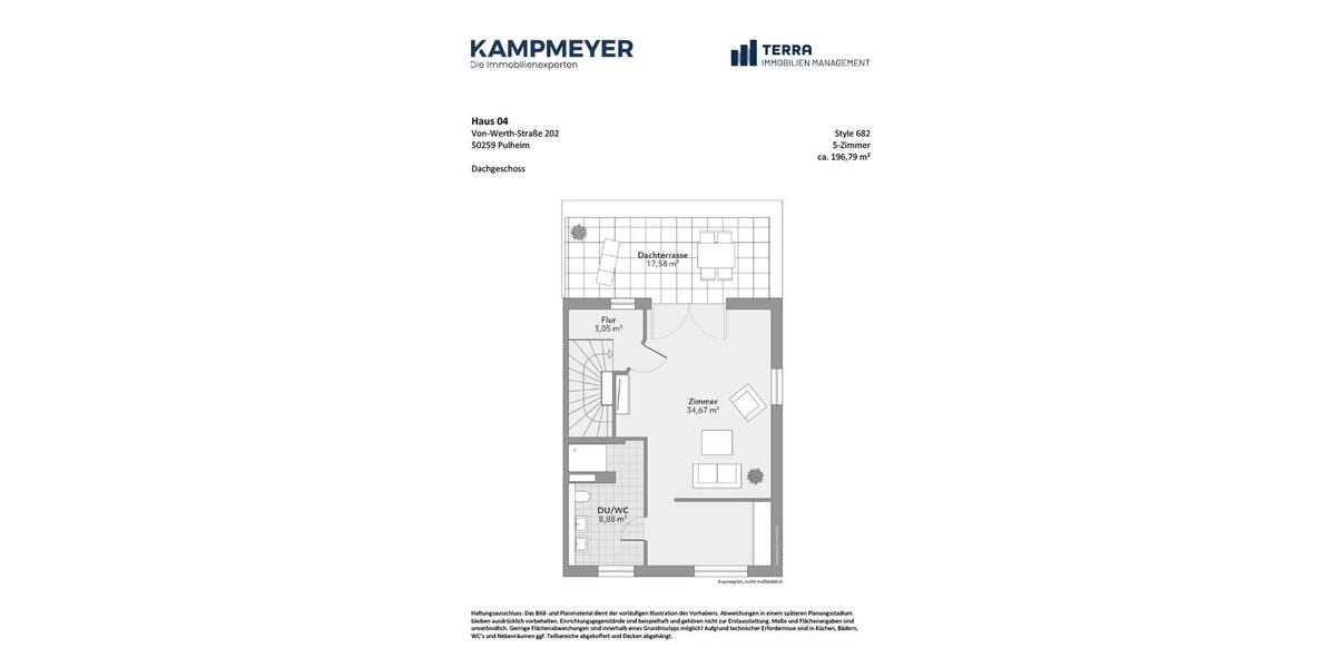 Doppelhaushälfte Pulheim - 5 Zimmer, 197 m&sup2;, 2.620&euro; | Angebot:25546569