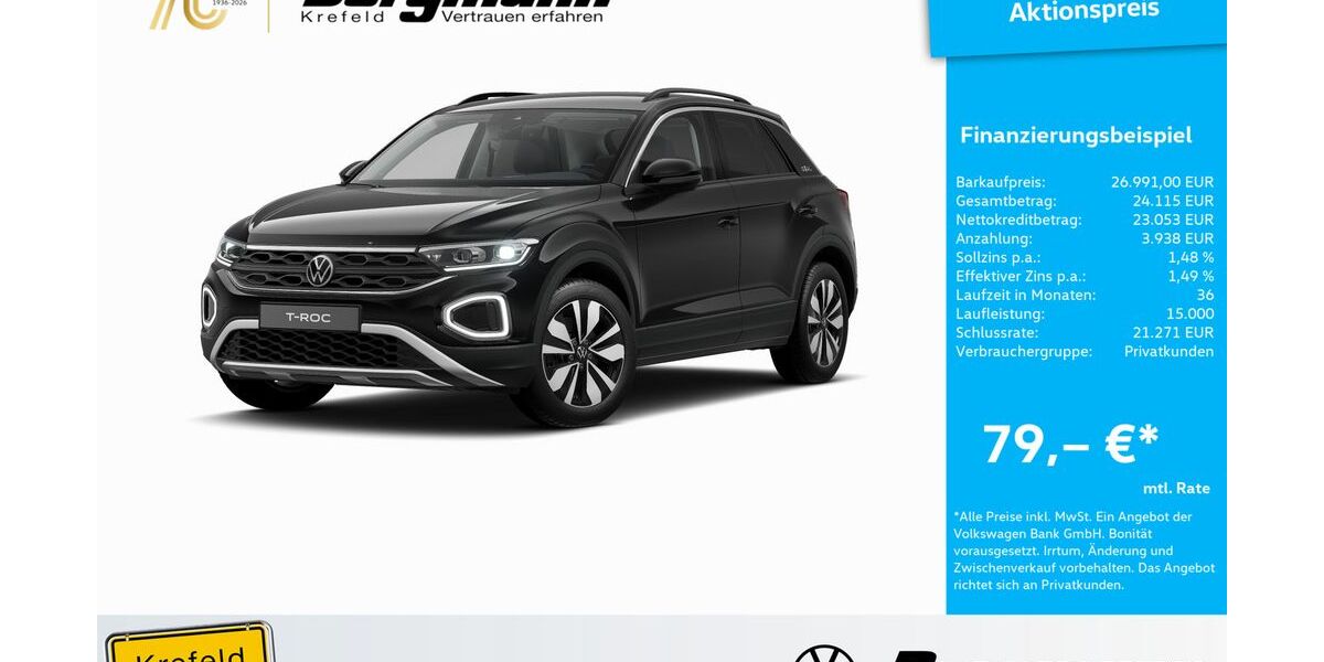 VW T-Roc 21.567 km 26.991 &euro; Krefeld 47803