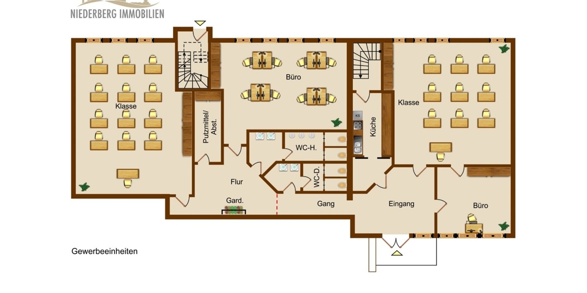 Vielseitige und flexible Büro-Praxisräume in Wülfrath zimmer