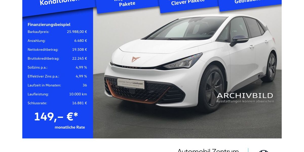 Cupra Born 25.266 km 22.980 &euro; Leverkusen 51379