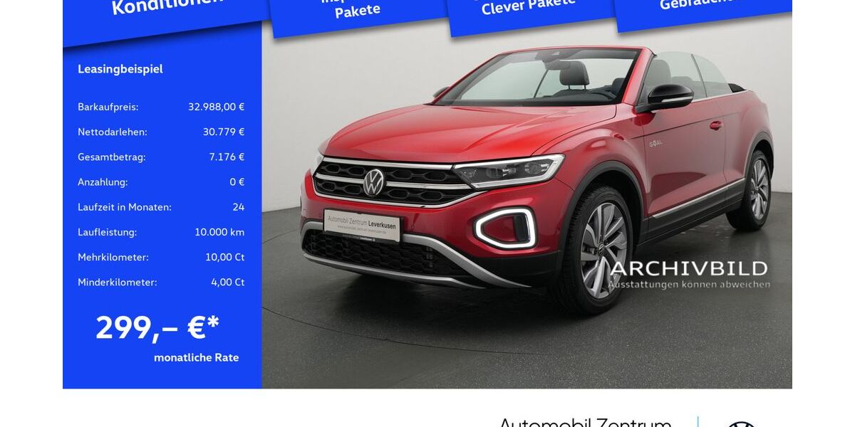 VW T-Roc 7.999 km 32.988 &euro; Leverkusen 51379