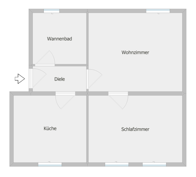 ~ Frisch renoviert mit modernem Bad und Küche ~ zimmer