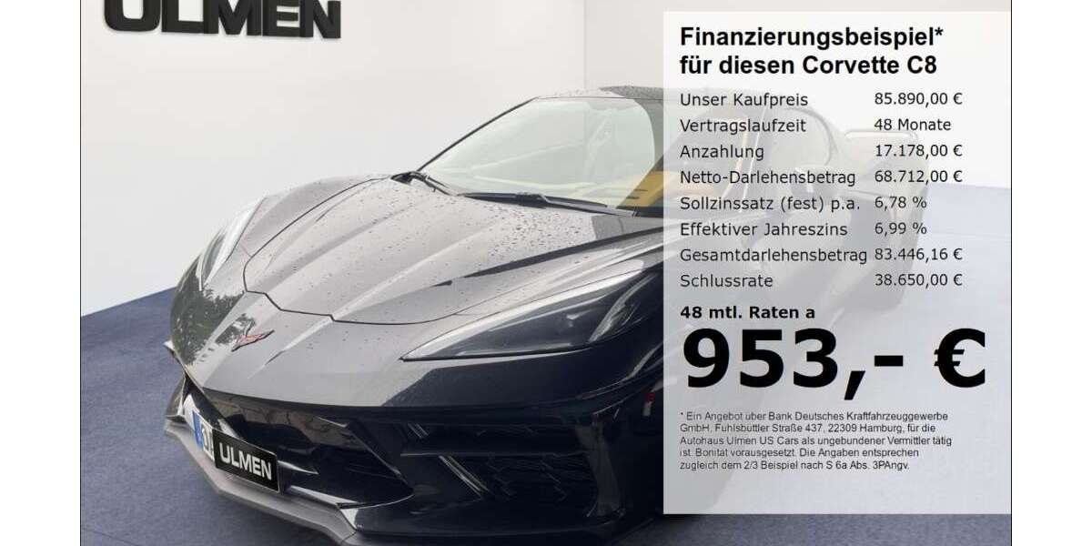Corvette C8 31.982 km 85.890 &euro; Düsseldorf 40231