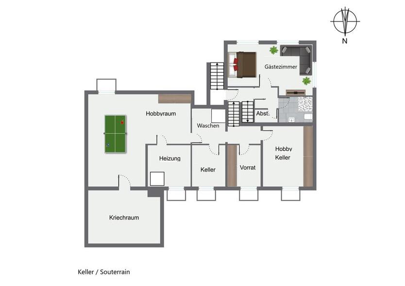 Miettraum im Grünen - Individuelles Wohnen im einzigartigen Split-Level-Haus in Angermund