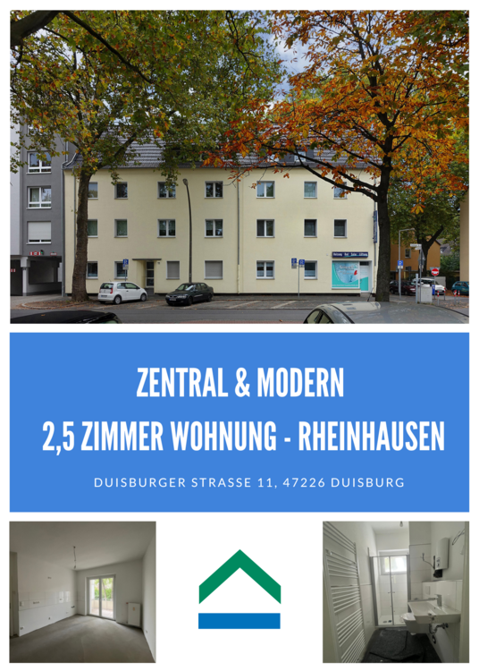 Wohnung zum Mieten in Duisburg 510,94 € 58.46 m²
