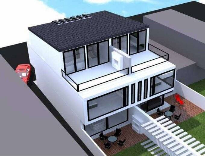 NEUBAU nach IHREM WUNSCH: Designer Haus - Architekten Haus - Black White House 6 zimmer