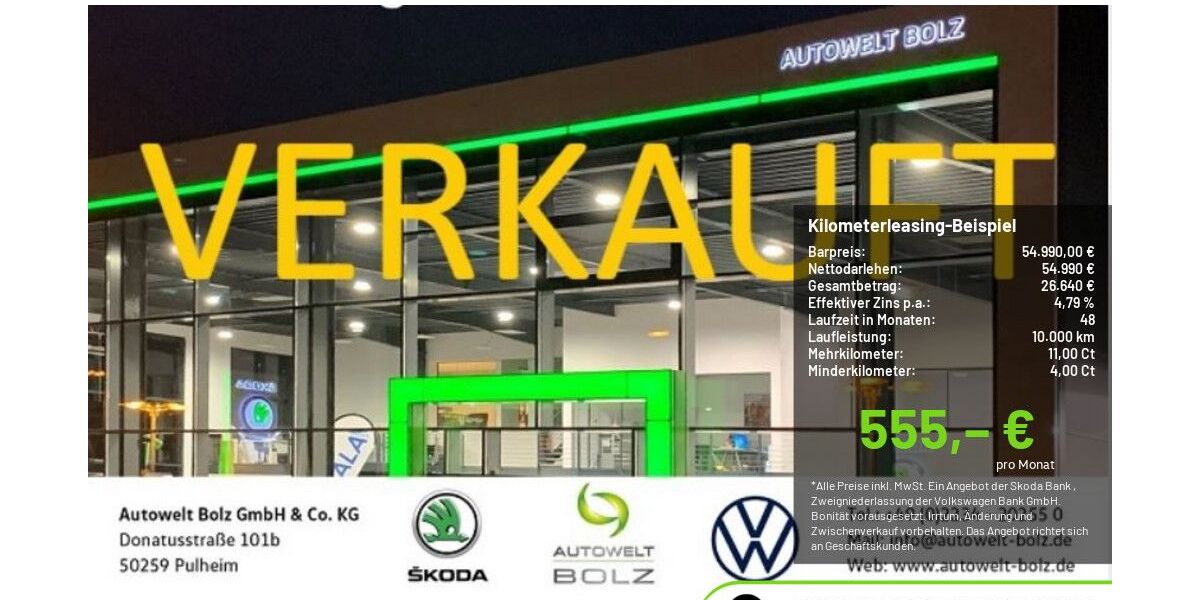 Skoda Kodiaq 4.000 km 54.990 &euro; Pulheim-Brauweiler 50259