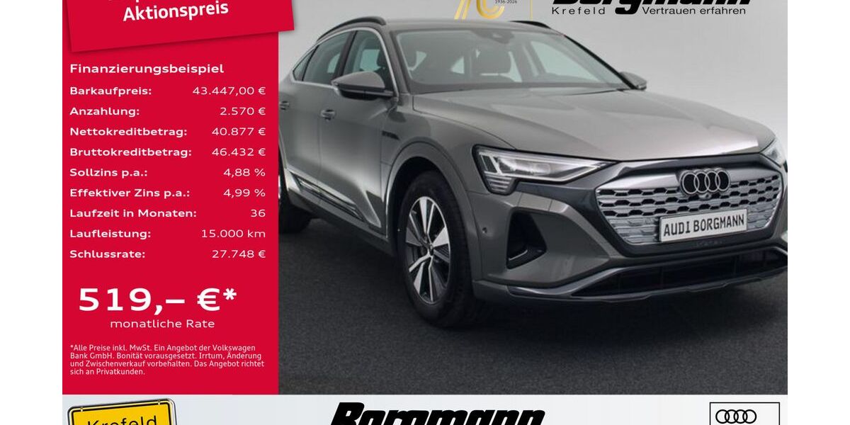 Audi Q8 e-tron 35.500 km 41.777 &euro; Krefeld 47803