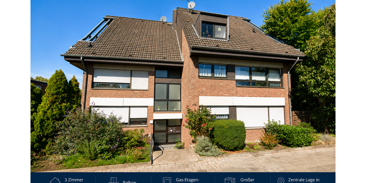 Etagenwohnung Korschenbroich - 3 Zimmer, 76 m&sup2;, 230.000&euro; | Angebot:26804433