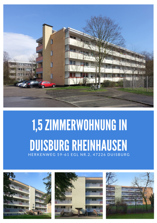 Wohnung zum Mieten in Duisburg 358,34 € 41 m²