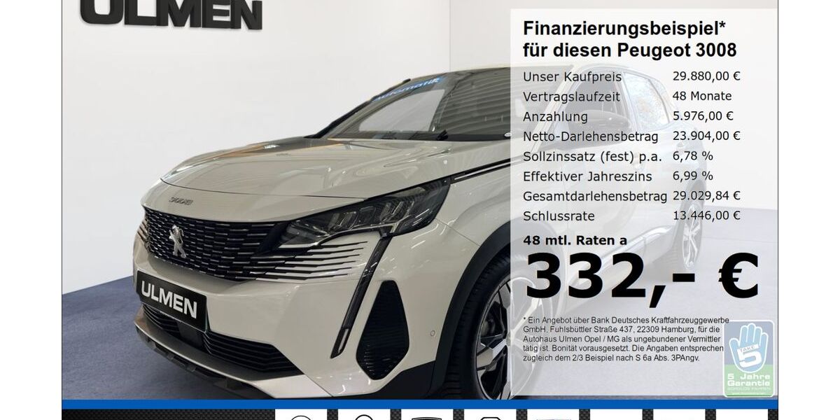 Peugeot 3008 16.338 km 29.880 &euro; Düsseldorf 40231