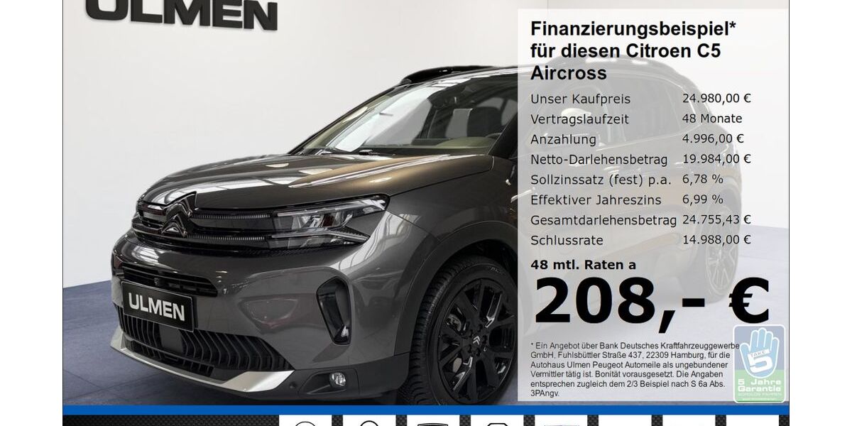 Citroen C5 Aircross 5.915 km 24.980 &euro; Düsseldorf 40233