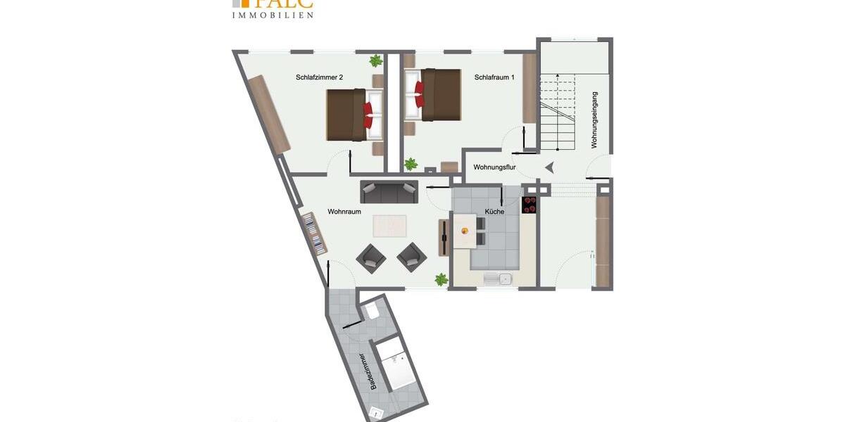 Erdgeschosswohnung – solide Basis mit guter Verkehrsanbindung 3 zimmer