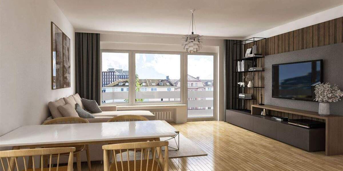 Etagenwohnung Düsseldorf Golzheim - 3 Zimmer, 359.000&euro; | Angebot:25228687