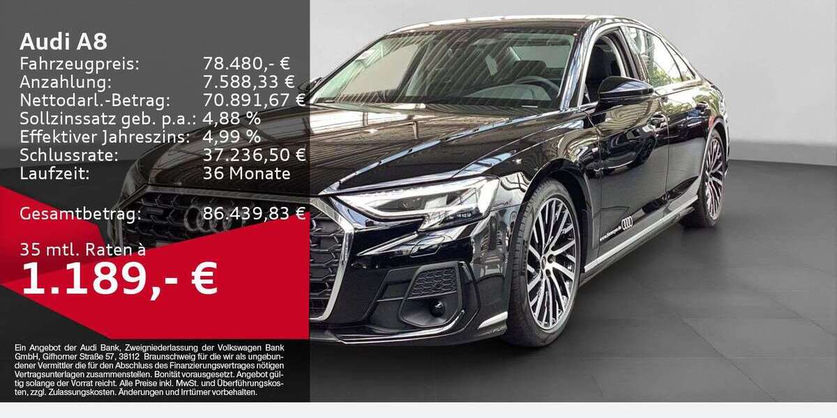 Audi A8 1.253 km 78.480 &euro; Remscheid 42897