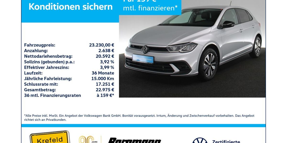VW Polo 9.792 km 23.230 &euro; Krefeld 47803