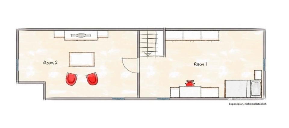 5-Zimmer- Maisonettewohnung mit separatem Eingang, Einbauküche 5 zimmer