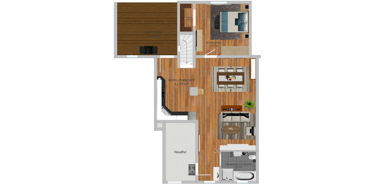 Maisonettenwohnung Wuppertal Gemarkung Ronsdorf - 4.5 Zimmer, 105 m&sup2;, 269.000&euro; | Angebot:24695564