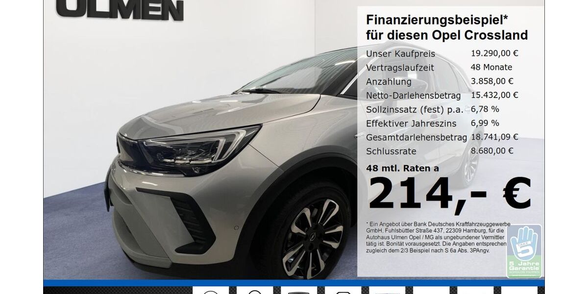 Opel Crossland (X) 19.890 km 18.777 &euro; Düsseldorf 40231
