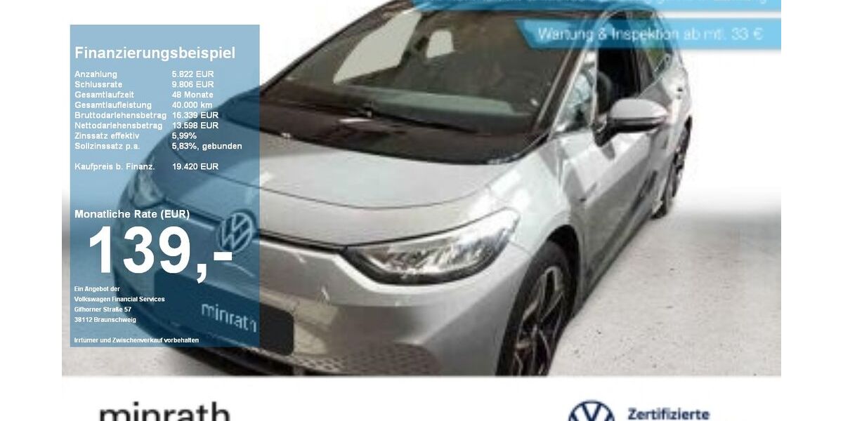 VW ID.3 47.403 km 18.660 &euro; Moers 47441