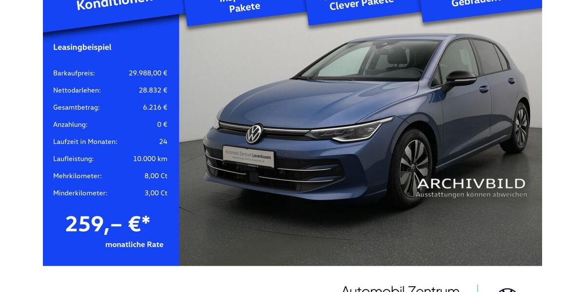 VW Golf 25.375 km 29.988 &euro; Leverkusen 51379