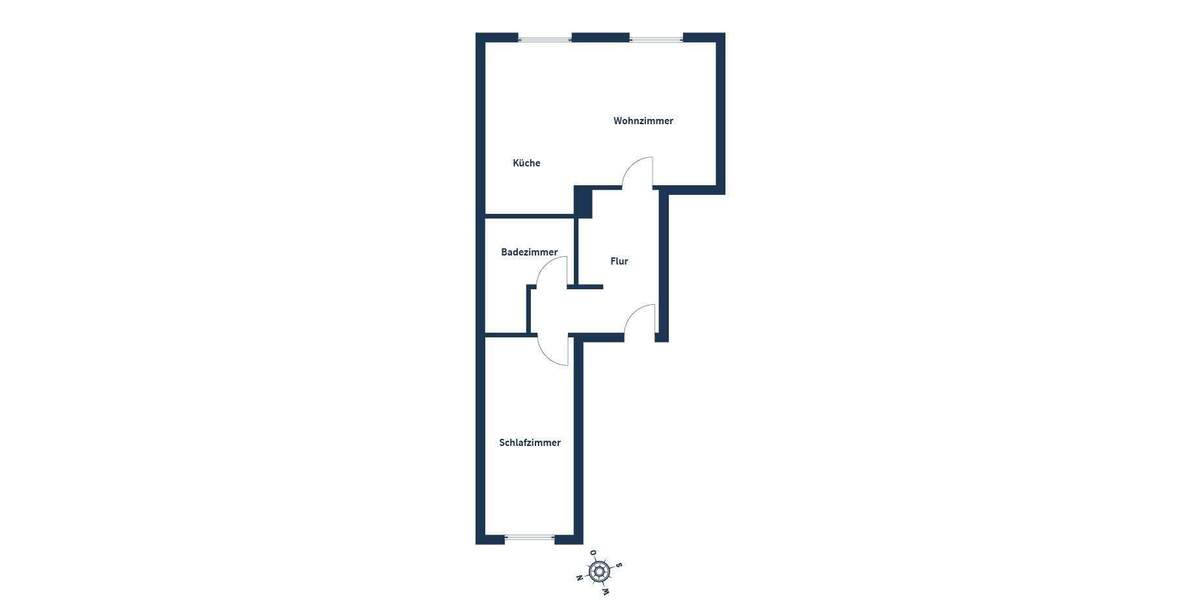 Helle 2-Zimmer-Hochparterrewohnung - frisch saniert, Stellplatz & Keller inklusive 2 zimmer