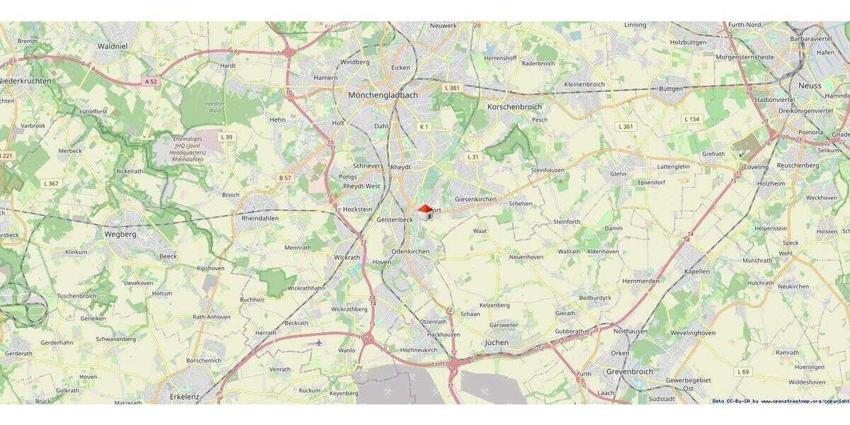 Etagenwohnung Mönchengladbach Mülfort - 3 Zimmer, 85 m&sup2;, 195.000&euro; | Angebot:25669261